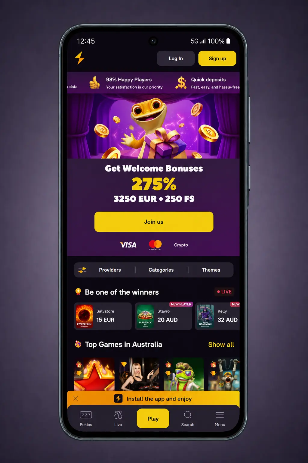 Zoome Casino Android minimum requirements