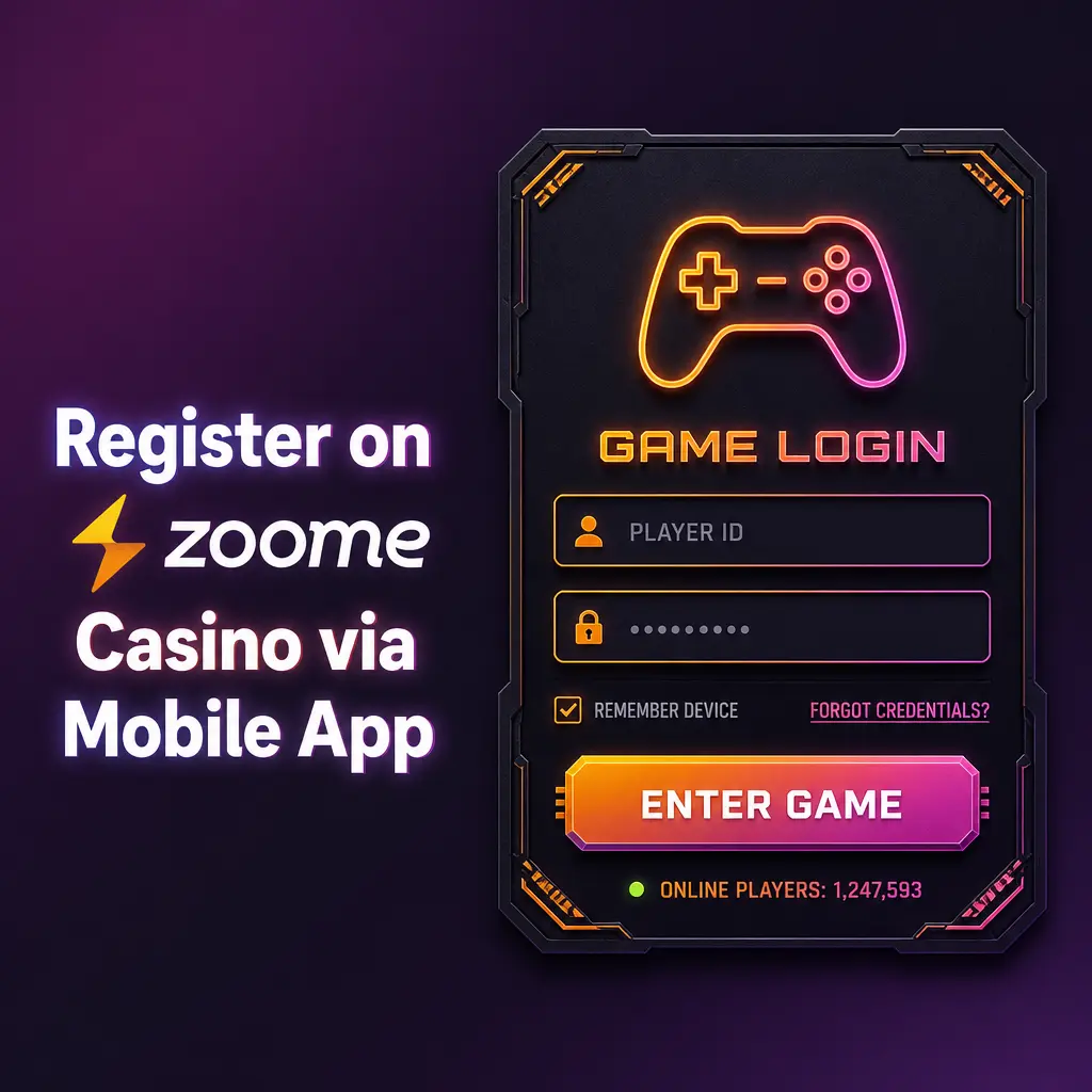 Zoome Casino mobile registration on smartphone browser