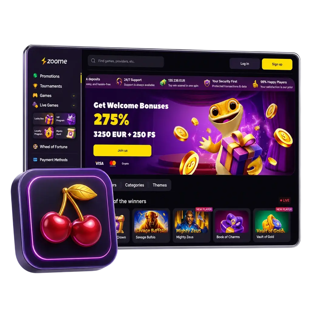 Slot games at Zoome Casino