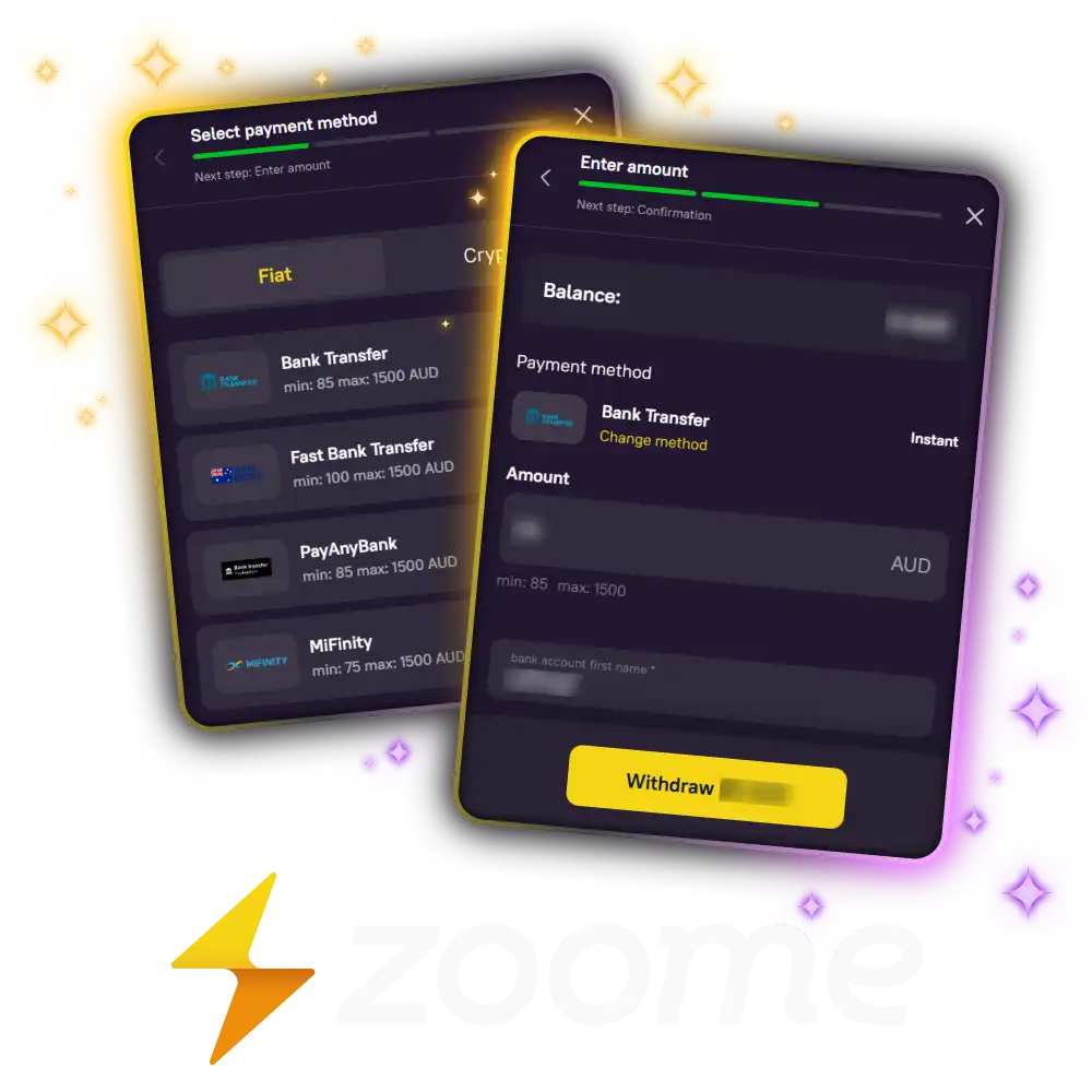 Find out how to withdraw your winnings at Zoome Casino Australia.