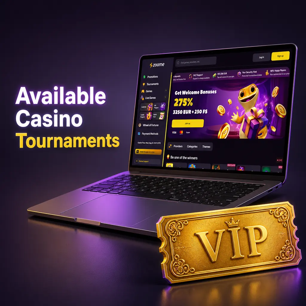 Casino tournaments at Zoome Casino