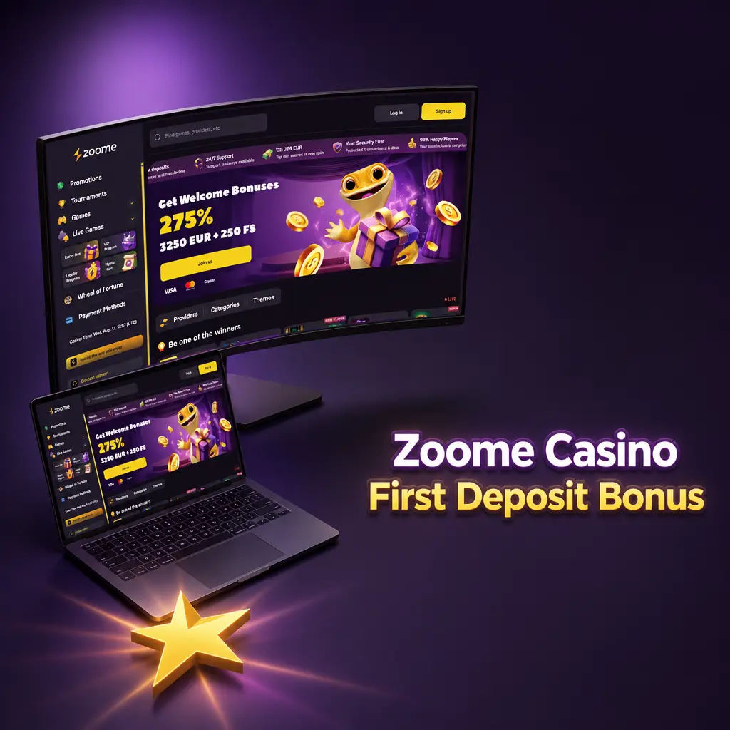 Zoome Casino first deposit bonus offer