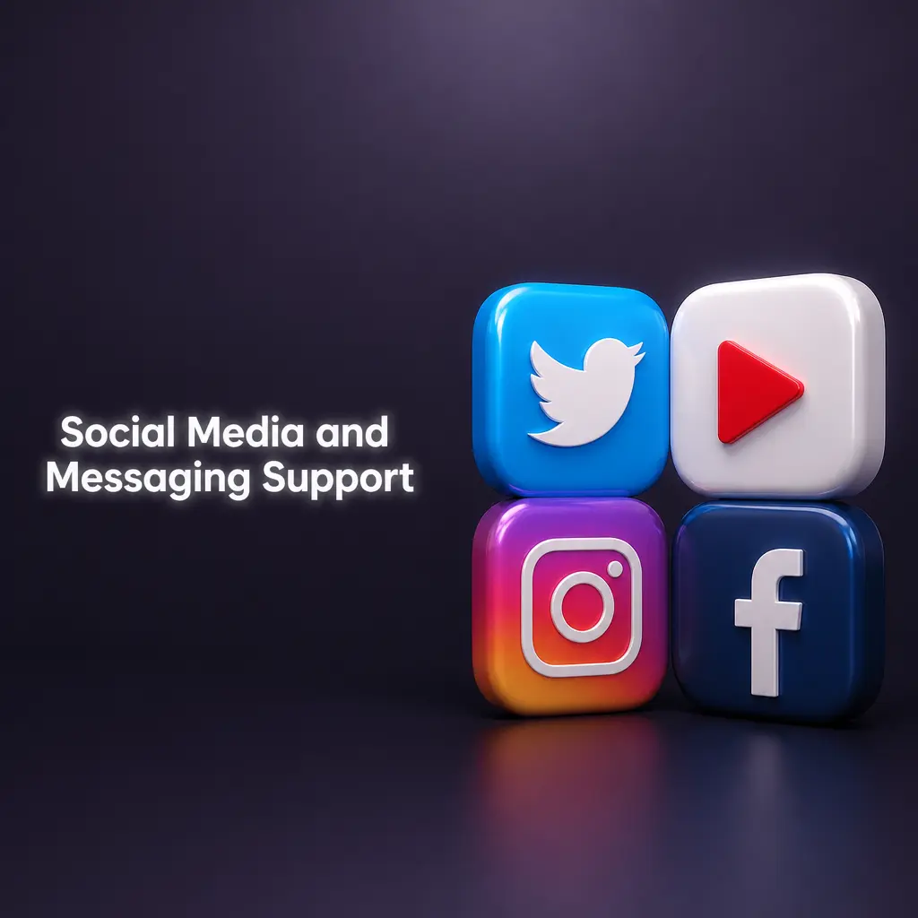 Zoome Casino social media and messaging support channels