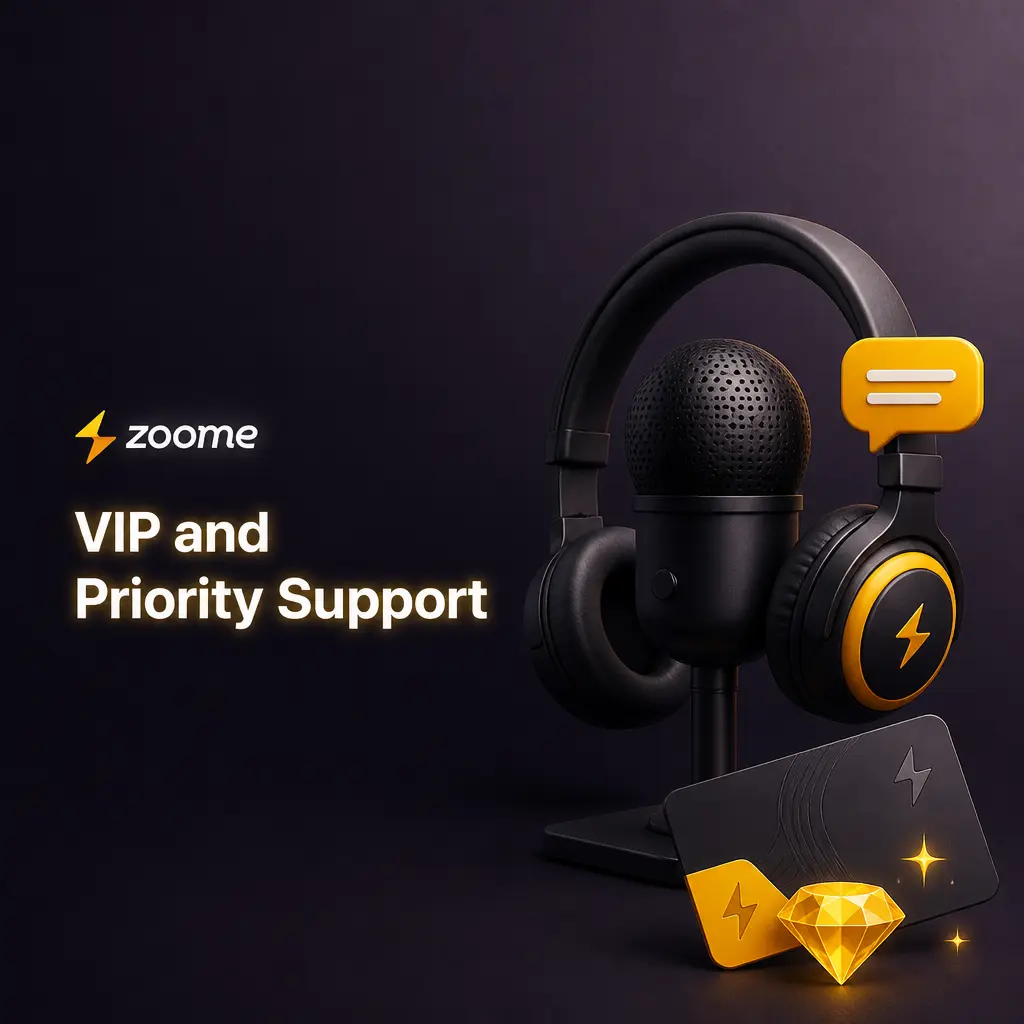 VIP and Priority Support at Zoome Casino